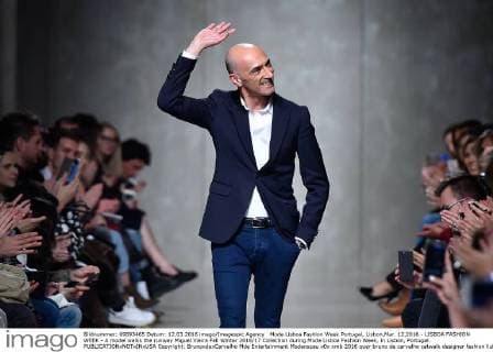 Moda Lisboa Fashion Week Portugal, Lisbon,Mar. 12,2016 - LISBOA FASHION WEEK - A model walks the runway Miguel Vieira Fall Winter 2016 17 Collection during Moda Lisboa Fashion Week, in Lisbon, Portugal.  Copyright: BrunoxdexCarvalho