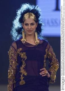 Pakistan: PFDC sunsilk fashion week in Lahore Pakistani model presents creations by famous designer HSY on the third day of Pakistan Fashion Design Council (PFDC) Sunsilk Fashion Week 2016.  RanaxSajidxHussain