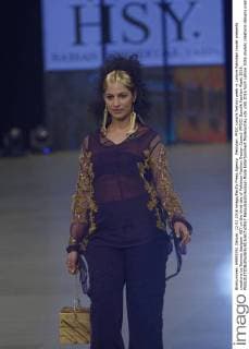 Pakistan: PFDC sunsilk fashion week in Lahore Pakistani model presents creations by famous designer HSY on the third day of Pakistan Fashion Design Council (PFDC) Sunsilk Fashion Week 2016.  RanaxSajidxHussain