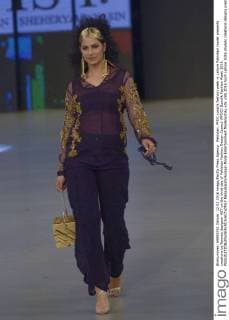 Pakistan: PFDC sunsilk fashion week in Lahore Pakistani model presents creations by famous designer HSY on the third day of Pakistan Fashion Design Council (PFDC) Sunsilk Fashion Week 2016.  RanaxSajidxHussain