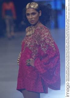 Pakistan: PFDC sunsilk fashion week in Lahore Pakistani model presents creations by famous designer HSY on the third day of Pakistan Fashion Design Council (PFDC) Sunsilk Fashion Week 2016.  RanaxSajidxHussain