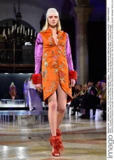 Moda Lisboa Fashion Week Portugal, Lisbon,Mar. 12,2016 - LISBOA FASHION WEEK - A model walks the runway Morecco Fall Winter 2016 17 Collection during Moda Lisboa Fashion Week, in Lisbon, Portugal.  Copyright: BrunoxdexCarvalho