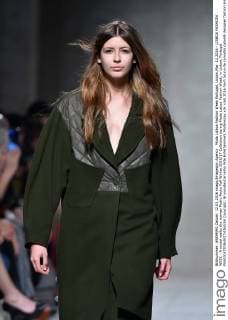 Moda Lisboa Fashion Week Portugal, Lisbon,Mar. 12,2016 - LISBOA FASHION WEEK - A model walks the runway Pedro Pedro Fall Winter 2016 17 Collection during Moda Lisboa Fashion Week, in Lisbon, Portugal.  Copyright: BrunoxdexCarvalho