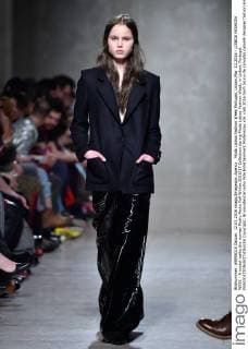 Moda Lisboa Fashion Week Portugal, Lisbon,Mar. 12,2016 - LISBOA FASHION WEEK - A model walks the runway Pedro Pedro Fall Winter 2016 17 Collection during Moda Lisboa Fashion Week, in Lisbon, Portugal.  Copyright: BrunoxdexCarvalho