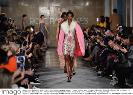 Lisboa Fashion Week Portugal, Lisbon,Mar. 12,2016 - LISBOA FASHION WEEK - A model walks the runway Rose Palhares Fall Winter 2016 17 Collection during Moda Lisboa Fashion Week, in Lisbon, Portugal.  Copyright: BrunoxdexCarvalho