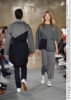 Lisboa Fashion Week Portugal, Lisbon,Mar. 13,2016 - LISBOA FASHION WEEK - A model walks the runway Awaytomars Fall Winter 2016 17 Collection during Moda Lisboa Fashion Week, in Lisbon, Portugal.  Copyright: BrunoxdexCarvalho