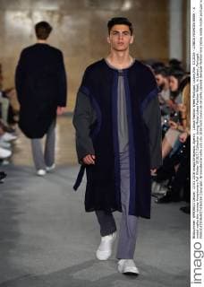 Lisboa Fashion Week Portugal, Lisbon,Mar. 13,2016 - LISBOA FASHION WEEK - A model walks the runway Awaytomars Fall Winter 2016 17 Collection during Moda Lisboa Fashion Week, in Lisbon, Portugal.  Copyright: BrunoxdexCarvalho
