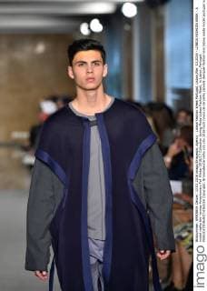 Lisboa Fashion Week Portugal, Lisbon,Mar. 13,2016 - LISBOA FASHION WEEK - A model walks the runway Awaytomars Fall Winter 2016 17 Collection during Moda Lisboa Fashion Week, in Lisbon, Portugal.  Copyright: BrunoxdexCarvalho