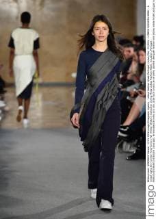 Lisboa Fashion Week Portugal, Lisbon,Mar. 13,2016 - LISBOA FASHION WEEK - A model walks the runway Awaytomars Fall Winter 2016 17 Collection during Moda Lisboa Fashion Week, in Lisbon, Portugal.  Copyright: BrunoxdexCarvalho