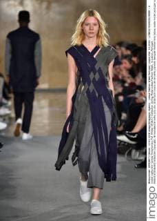 Lisboa Fashion Week Portugal, Lisbon,Mar. 13,2016 - LISBOA FASHION WEEK - A model walks the runway Awaytomars Fall Winter 2016 17 Collection during Moda Lisboa Fashion Week, in Lisbon, Portugal.  Copyright: BrunoxdexCarvalho