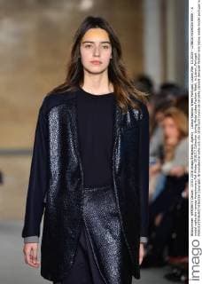 Lisboa Fashion Week Portugal, Lisbon,Mar. 13,2016 - LISBOA FASHION WEEK - A model walks the runway Awaytomars Fall Winter 2016 17 Collection during Moda Lisboa Fashion Week, in Lisbon, Portugal.  Copyright: BrunoxdexCarvalho