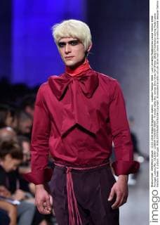 Lissabon Fashion Week - Luis Carvalho Modenschau Lisboa Fashion Week Portugal, Lisbon,Mar. 13,2016 - LISBOA FASHION WEEK - A model walks the runway Dino Alves Fall Winter 2016 17 Collection during Moda Lisboa Fashion Week, in Lisbon, Portugal.  Copyright: BrunoxdexCarvalho