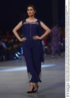 Pakistan : Khaadi Khas designs showcased in PFDC Sunsilk Fashion Week 2016 Pakistani model presents creations of the famous designer Khaadi Khas on the last day of Pakistan Fashion Design Council (PFDC) Sunsilk Fashion Week 2016.  RanaxSajidxHussain