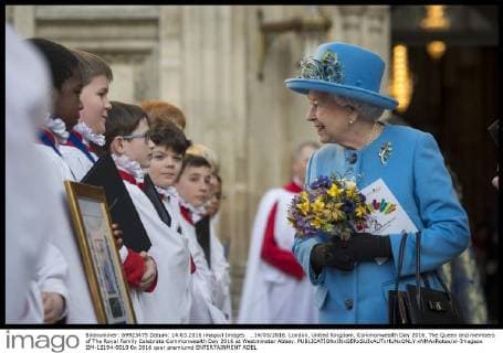 . 14 03 2016. London, United Kingdom. Commonwealth Day 2016. The Queen and members of The Royal Family Celebrate Commonwealth Day 2016 at Westminster Abbey.  xNMAxRotax xi-Imagesx IIM-12194-0010