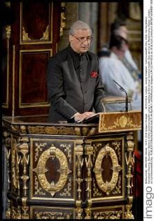 . 14 03 2016. London, United Kingdom. Commonwealth Day 2016. His Excellency Kamalesh Sharma, Secretary-General of the Commonwealth gives a reading at the annual Commonwealth Day service at Westminster Abbey, London, on Commonwealth Day.  xWPAxPoolx xi-Imagesx IIM-12194-0016