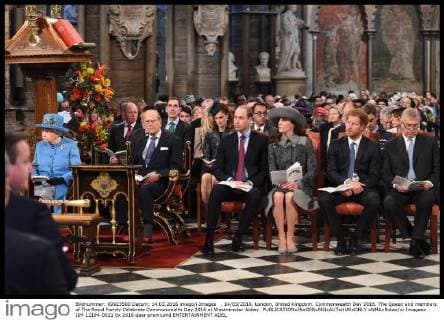 . 14 03 2016. London, United Kingdom. Commonwealth Day 2016. The Queen and members of The Royal Family Celebrate Commonwealth Day 2016 at Westminster Abbey.  xNMAxRotax xi-Imagesx IIM-12194-0021