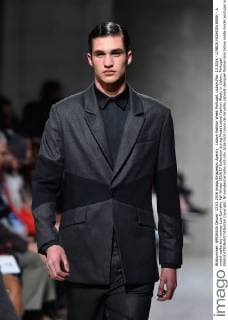 Lisboa Fashion Week Portugal, Lisbon,Mar. 13,2016 - LISBOA FASHION WEEK - A model walks the runway Luis Carvalho Fall Winter 2016 17 Collection during Moda Lisboa Fashion Week, in Lisbon, Portugal.  Copyright: BrunoxdexCarvalho