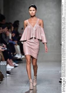 Lisboa Fashion Week Portugal, Lisbon,Mar. 13,2016 - LISBOA FASHION WEEK - A model walks the runway Luis Carvalho Fall Winter 2016 17 Collection during Moda Lisboa Fashion Week, in Lisbon, Portugal.  Copyright: BrunoxdexCarvalho