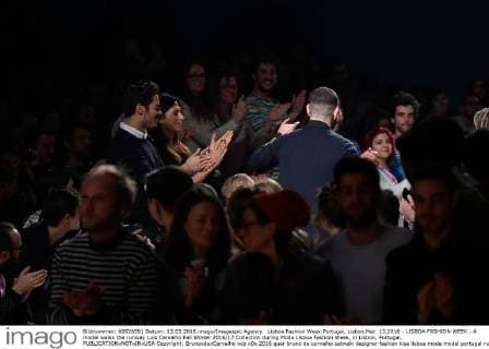 Lisboa Fashion Week Portugal, Lisbon,Mar. 13,2016 - LISBOA FASHION WEEK - A model walks the runway Luis Carvalho Fall Winter 2016 17 Collection during Moda Lisboa Fashion Week, in Lisbon, Portugal.  Copyright: BrunoxdexCarvalho