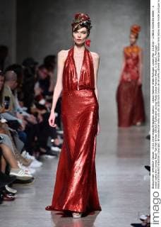 Lisboa Fashion Week Portugal, Lisbon,Mar. 13,2016 - LISBOA FASHION WEEK - A model walks the runway Nadir Tati Fall Winter 2016 17 Collection during Moda Lisboa Fashion Week, in Lisbon, Portugal.  Copyright: BrunoxdexCarvalho