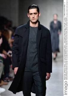 Lisboa Fashion Week Portugal, Lisbon,Mar. 13,2016 - LISBOA FASHION WEEK - A model walks the runway Luis Carvalho Fall Winter 2016 17 Collection during Moda Lisboa Fashion Week, in Lisbon, Portugal.  Copyright: BrunoxdexCarvalho