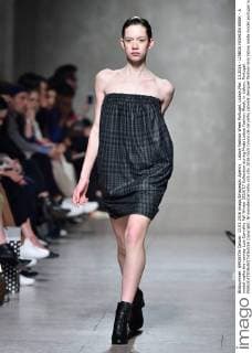 Lisboa Fashion Week Portugal, Lisbon,Mar. 13,2016 - LISBOA FASHION WEEK - A model walks the runway Luis Carvalho Fall Winter 2016 17 Collection during Moda Lisboa Fashion Week, in Lisbon, Portugal.  Copyright: BrunoxdexCarvalho