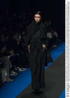Japan: Divka autumn winter 2016 Tokyo A model on the runway during the Divka 2016 autumn winter fashion show at the Mercedes-Benz Fashion Week Tokyo.  AlessandroxDixCiommo