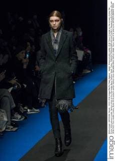Japan: Divka autumn winter 2016 Tokyo A model on the runway during the Divka 2016 autumn winter fashion show at the Mercedes-Benz Fashion Week Tokyo.  AlessandroxDixCiommo
