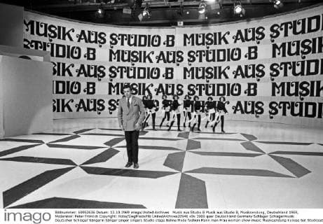 Musik aus Studio B Musik aus Studio B, Musiksendung, Deutschland 1969, Moderator: Peter Fröhlich Copyright: Roba SiegfriedxPilz UnitedArchives20946