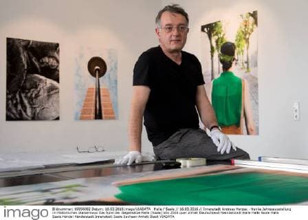 Halle Saale 16.03.2016 Innenstadt Andreas Herzau - franke Jahresausstellung im Historischen Waisenhaus Das Spiel der Gegensätze Halle (Saale)
