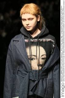 March 16, 2016, Tokyo, Japan - A model displays creation designed by Danish designers Anne Sofie Madsen during her 2016 autum winter collection in Tokyo on Wednesday, March 16, 2016 as a part of Tokyo Fashion Week. Tokyo Fashion Week started here from March 14 through 19.  (lwxa000387)