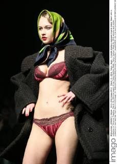 March 15, 2016, Tokyo, Japan - A model displays Japanese lingerie maker Peach John s collection in Tokyo on Tuesday, March 15, 2016 as a part of the Tokyo Fashion Week. Tokyo Fashion Week for 2016 autumn and winter collection is now held her from March 14 through 19.  (lwxa000409)