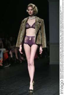 March 15, 2016, Tokyo, Japan - A model displays Japanese lingerie maker Peach John s collection in Tokyo on Tuesday, March 15, 2016 as a part of the Tokyo Fashion Week. Tokyo Fashion Week for 2016 autumn and winter collection is now held her from March 14 through 19.  (lwxa000418)