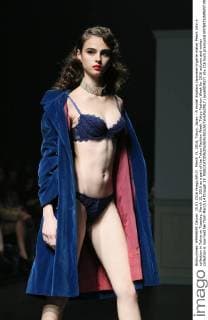 March 15, 2016, Tokyo, Japan - A model displays Japanese lingerie maker Peach John s collection in Tokyo on Tuesday, March 15, 2016 as a part of the Tokyo Fashion Week. Tokyo Fashion Week for 2016 autumn and winter collection is now held her from March 14 through 19.  (lwxa000427)