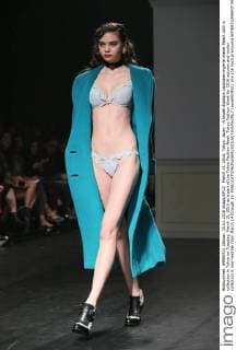 March 15, 2016, Tokyo, Japan - A model displays Japanese lingerie maker Peach John s collection in Tokyo on Tuesday, March 15, 2016 as a part of the Tokyo Fashion Week. Tokyo Fashion Week for 2016 autumn and winter collection is now held her from March 14 through 19.  (lwxa000431)
