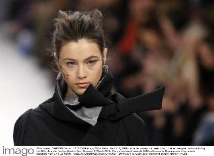March 17, 2016 - A model presents a creation by Ukrainian designer bobkova during the 38th Ukrainian Fashion Week in Kiev, Ukraine, 17 March 2016. The fashion event presents 2016 collections by Ukrainian and international designers from 17 to 23 March. - ZUMAs334