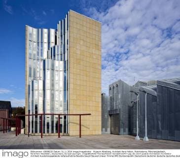 Architektur von Hans Hollein Museum Abteiberg, Architekt Hans Hollein, Postmoderne, Mönchengladbach, Nordrhein-Westfalen, Deutschland, Europa Copyright: imageBROKER/ThomasxRobbin ibxrbb04316477.jpg