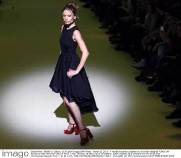 March 18, 2016 - A model presents a creation by Ukrainian designer PODOLYAN during the 38th Ukrainian Fashion Week in Kiev, Ukraine, 18 March 2016. The fashion event presents 2016 collections by Ukrainian and international designers from 17 to 23 March. - ZUMAs334