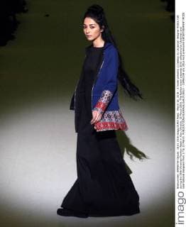 March 18, 2016 - A model presents a creation by Ukrainian designer PODOLYAN during the 38th Ukrainian Fashion Week in Kiev, Ukraine, 18 March 2016. The fashion event presents 2016 collections by Ukrainian and international designers from 17 to 23 March. - ZUMAs334