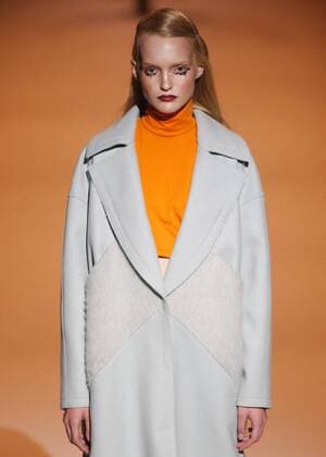March 18, 2016 - A model presents a creation by Ukrainian designer Andre TAN during the 38th Ukrainian Fashion Week in Kiev, Ukraine, 18 March 2016. The fashion event presents 2016 collections by Ukrainian and international designers from 17 to 23 March. - ZUMAs334