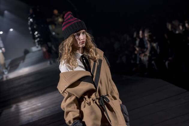 Japan: Onitsuka Tiger brand, Andrea Pompilio s autumn winter 2016 collection A model on the runway during the Onitsuka Tiger brand, Andrea Pompilio s design 2016 autumn winter fashion show at the Mercedes-Benz Fashion Week Tokyo in Japan.  AlessandroxDixCiommo