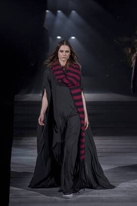 Japan: Onitsuka Tiger brand, Andrea Pompilio s autumn winter 2016 collection A model on the runway during the Onitsuka Tiger brand, Andrea Pompilio s design 2016 autumn winter fashion show at the Mercedes-Benz Fashion Week Tokyo in Japan.  AlessandroxDixCiommo