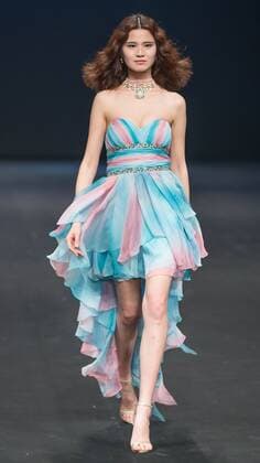 (160319) -- BEIJING, March 18, 2016 -- A model presents a creation designed by graduates of Beijing Institute of Fashion Technology during a fashion week of the institute in Beijing, capital of China, March 18, 2016. The fashion week concluded on Friday.) (ry) CHINA-BEIJING-FASHION SHOW (CN) LixJianbo 