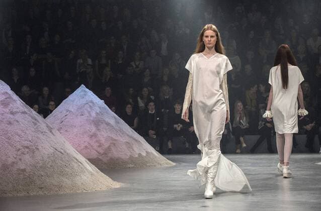 (160319) -- VILNIUS, March 18, 2016 -- Models present creations during the international fashion show Fashion Infection in Vilnius, Lithuania, on March 18, 2015. The show was held from March 18 to March 18. ) LITHUANIA-VILNIUS-FASHION SHOW AlfredasxPliadis 