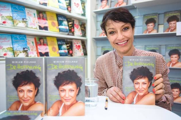 Leipziger Buchmesse 2016. Moderatorin und Autorin Miriam Pielhau mit ihrem Buch Dr. Hoffnung am 18.03.2016 auf der Leipziger Buchmesse 2016.