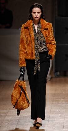 Portugal: Fashion Week A model displays a creation by portuguese designer Ana Sousa at her Fall Winter 2016 collection fashion show during Portugal Fashion Week in Porto.  NunoxGuimaraes