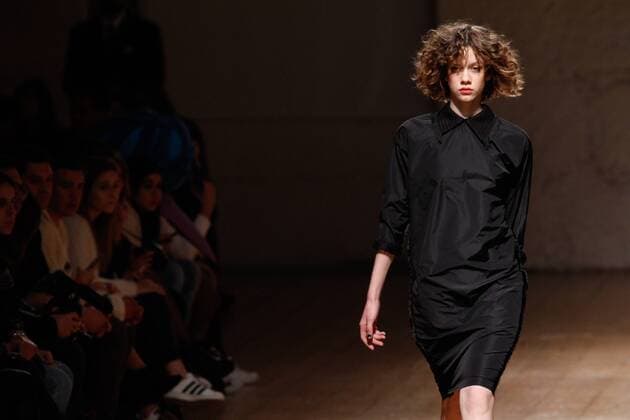 Portugal: Fashion Week A model displays a creation by portuguese designer Katty Xiomara at her Fall Winter 2016 collection fashion show during Portugal Fashion Week in Porto.  NunoxGuimaraes