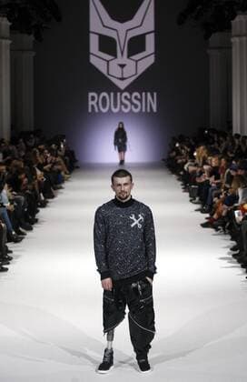 March 21, 2016 - A model presents a creation by Ukrainian designer ROUSSIN by Sofia Rousinovich, during the 38th Ukrainian Fashion Week in Kiev, Ukraine, 21 March 2016. The fashion event presents 2016 collections by Ukrainian and international designers from 17 to 23 March. - ZUMAs334