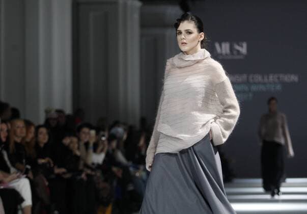 March 21, 2016 - A model presents a creation by Ukrainian designer MUSI by Musichenko during the 38th Ukrainian Fashion Week in Kiev, Ukraine, 21 March 2016. The fashion event presents 2016 collections by Ukrainian and international designers from 17 to 23 March. - ZUMAs334