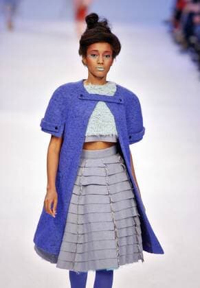 March 21, 2016 - Kiev, Ukraine - A model presents a creation by Ukrainian designer OLGA MAY,during the Ukrainian Fashion Week in Kiev, Ukraine,on 21 March,2016. The event presents Autumn Winter 2016-2017 collections by Ukrainian and international designers from 17 to 23 March. Kiev Ukraine - ZUMAg194